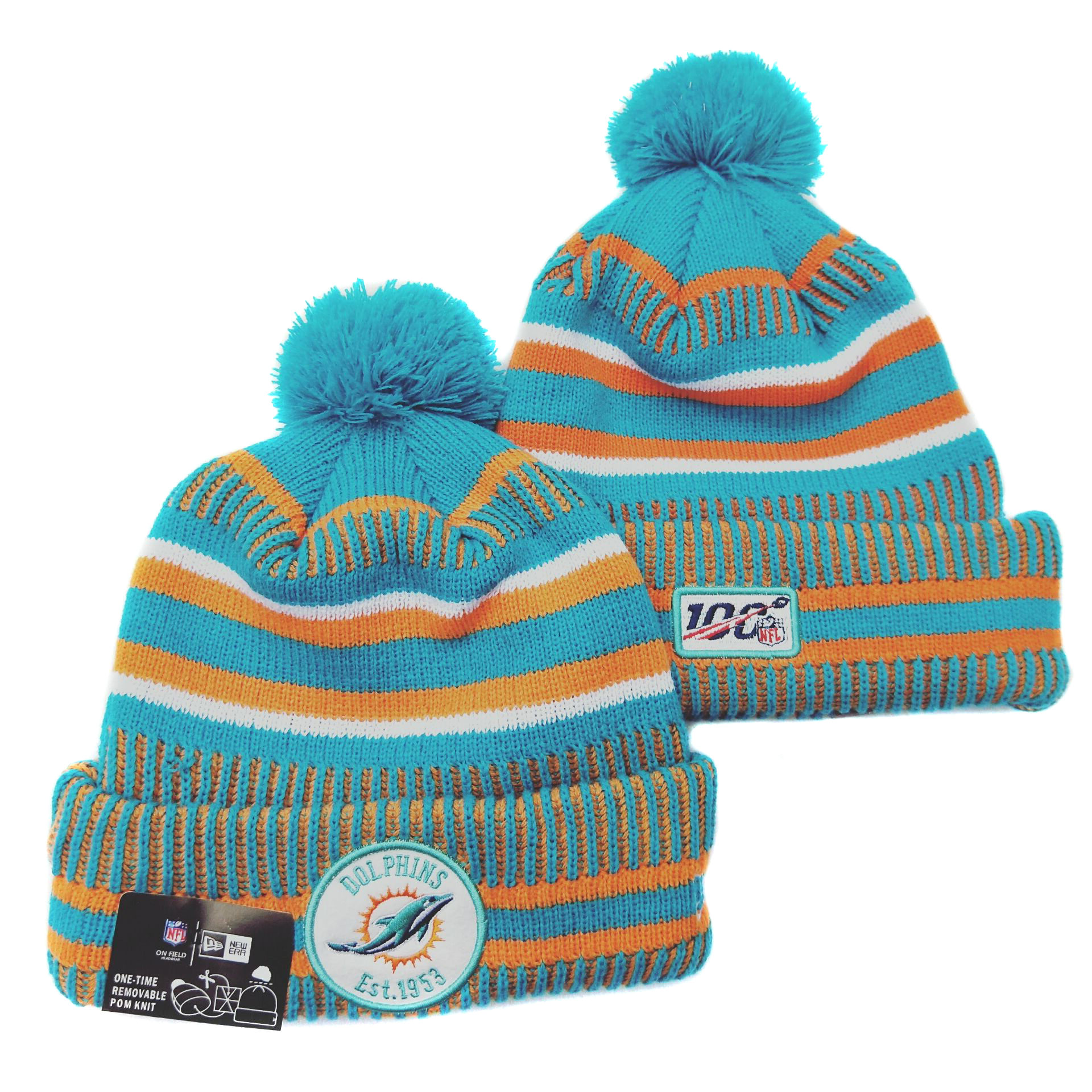 Miami Dolphins Knit Hats 036